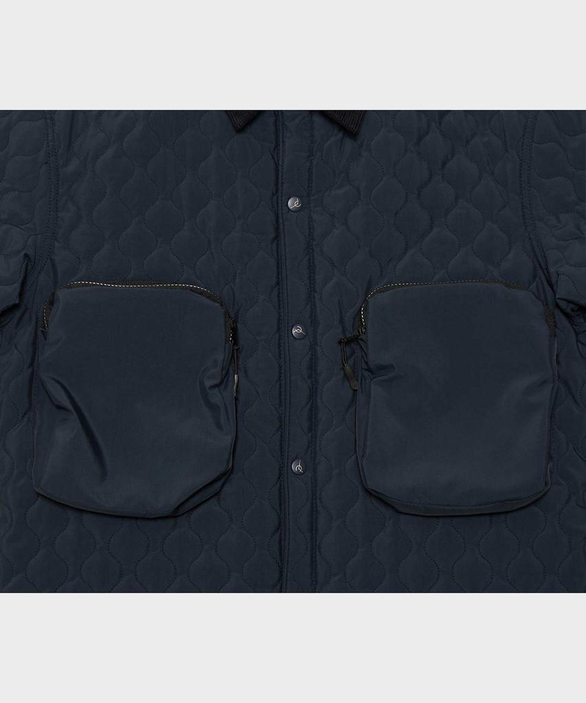 Ffeff Studio Round Quilted Trucker Jacket (Navy)
