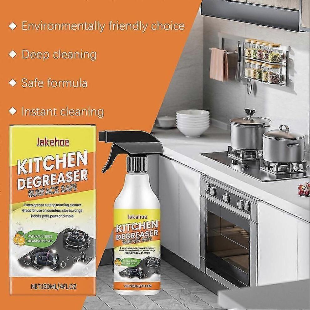 Multi-Purpose Kitchen Degreaser Heavy Grease Foam Cleaner Removes Grease, Grime, and Stains on Range Hoods & Countertops