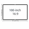 16:9 Foldable Projection Screen Video Equipments Folding Soft Screen Projector Screen  Theater