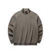 Comfortable Casual Simple Stand Collar Pullover Sweatshirt Men Sweatshirt Spider-Web-Gray 152516704-2