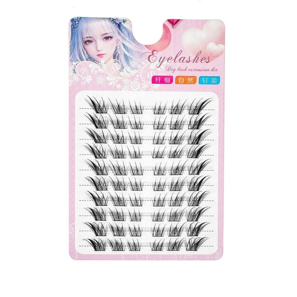 3D Cat Eye Clusters Lashes Natural Individual Lashes False Eyelashes for Eyelash Extensions