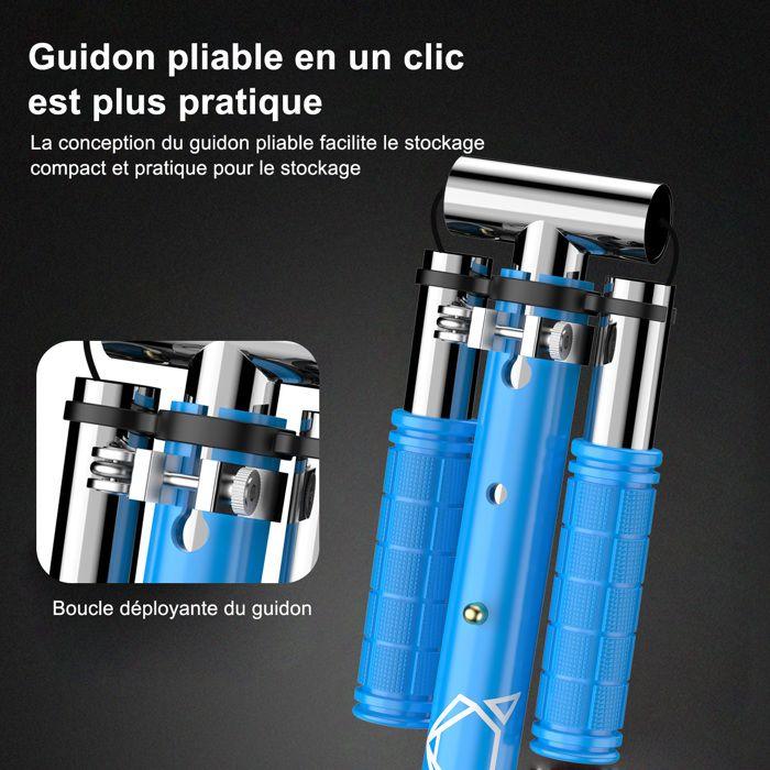 Самокат - FOXSPORT - Взрослый - Регулируемая высота - Нагрузка до 150 кг - Синий