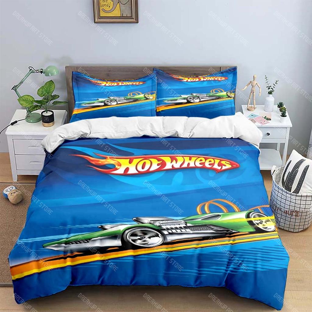 3D Мода Мультяшный Горячий Принт W-Колеса Комплекты Постельного Белья Постельные Принадлежности Комплект Пододеяльник Комплект Одеяла Комплект Постельного Белья Роскошный Подарок