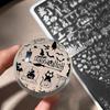 Хэллоуин Пластины-трафареты для нейл-арта Недеформируемые с рисунком Тыквы, Черепа, Кошек 1 шт. для Профессионального Маникюра и Домашнего DIY