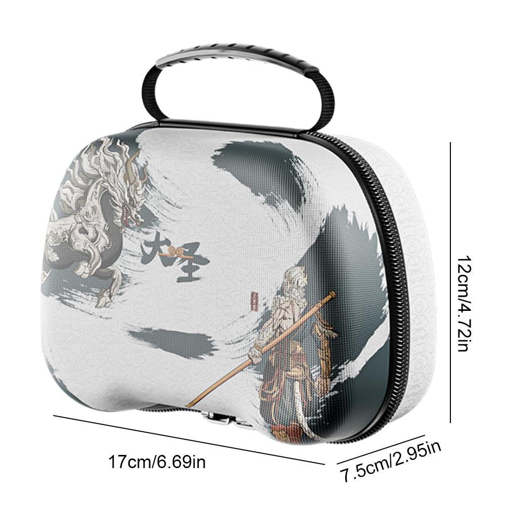 Чехол для контроллера EVA Ударопрочная Портативная Сумка для хранения с сетчатым карманом Ручка Коробка для хранения для геймпада Switch Pro/PS5/Xbox Коробка