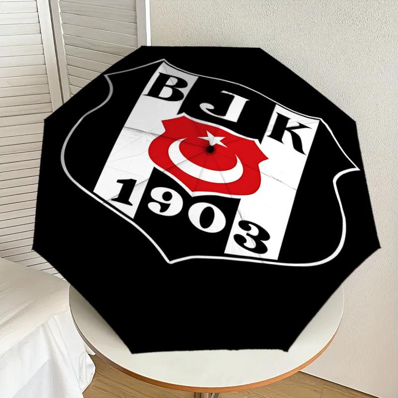 1 шт. BJK 1903 Зонт - 8 ребер усиленный, автоматическое открытие, легкий и прочный, милый модный аксессуар для улицы, пляжа или повседневного использования, пляжный зонт