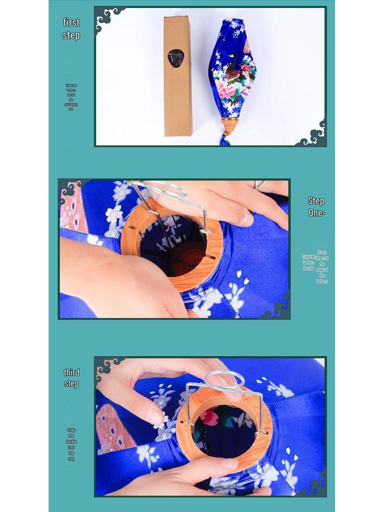 Антикварный узор Водонепроницаемый китайский фонарик для украшения открытого балкона