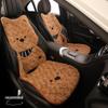 West Highland Winter Car Seat Cushion - Cartoon Plush Wool Pad for Warmth and Comfort