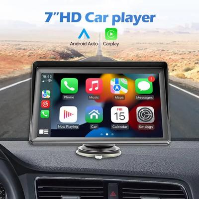 7-дюймовый автомобильный монитор беспроводной Carplay MP5 портативный смарт-плеер GPS-навигация поддерживает Android Auto Apple Airplay Bluetooth FM