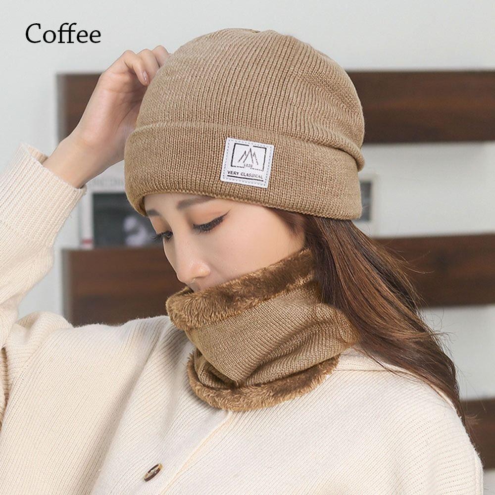 Флисовый шарф на шею, теплая вязаная шапка, зимняя Балаклава для мужчин и женщин