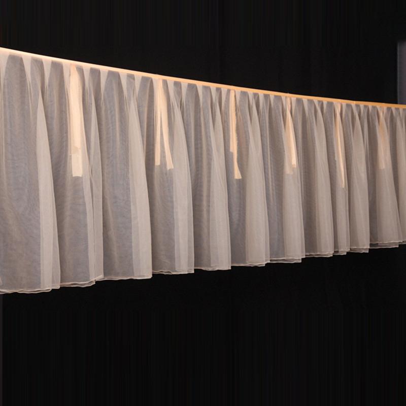 3/5/10M Пачка Потолочные Драпировочные Панели Свадебный Декор Длинный Прозрачный Газовый Потолочный Драпировщик Церемониальный Зал Декор Для Вечеринок Навес