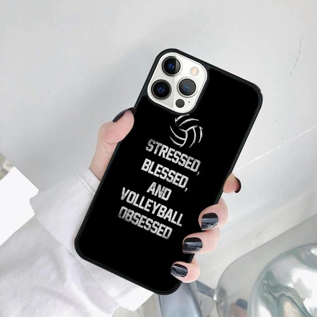 Чехол для телефона с цитатами о волейболе для iPhone 17 Air 15 Pro MAX 16 Plus 14 12 11 13 Coque