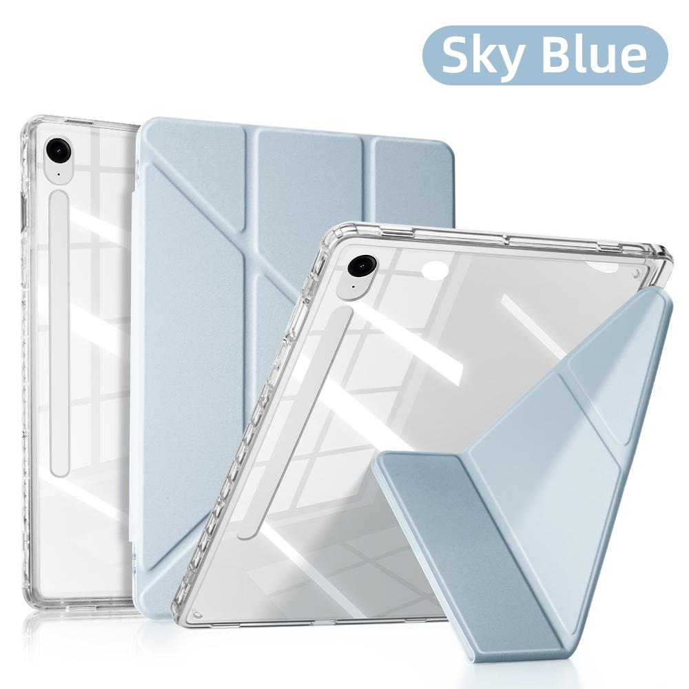 Чехол для Samsung Galaxy Tab для S9/S9FE/S10FE/S10Lite 11 дюймов S9 Plus 12,4 дюйма A9 8,7 дюйма A9 Plus Магнитный чехол Y-типа С держателем для стилуса