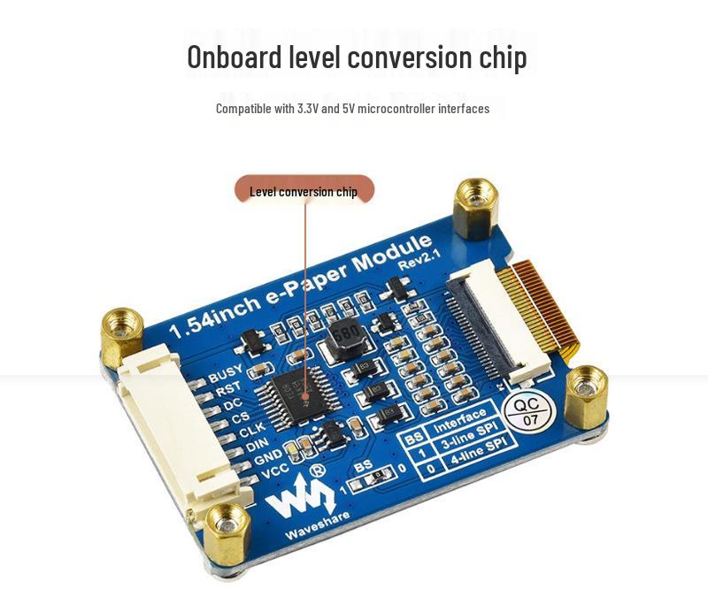 1.54" E-Paper Module, Red-Black-White, 200x200 Resolution, Low Power