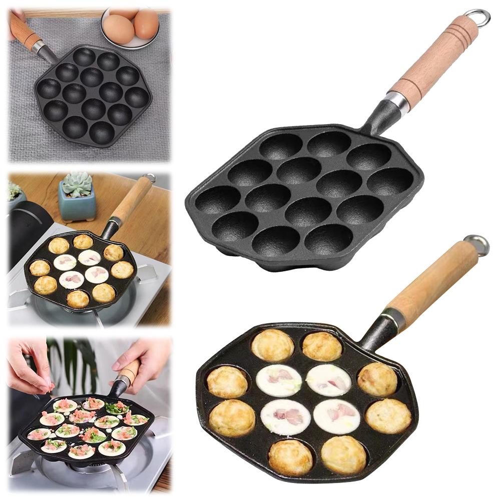 14 отверстий Takoyaki Maker Антипригарная машина для выпечки осьминогов Пластина для шариков осьминога Домашняя кулинария Формы для выпечки Поднос для форм Кухонные гаджеты