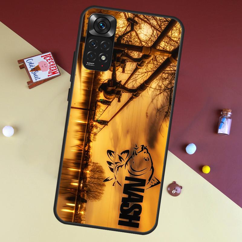 Nash Fishing Logo Case For Xiaomi Redmi Note 10 11 Pro Cover For Redmi Note 12 8 9 Pro 11S 10S 9S 9A 9C 10C