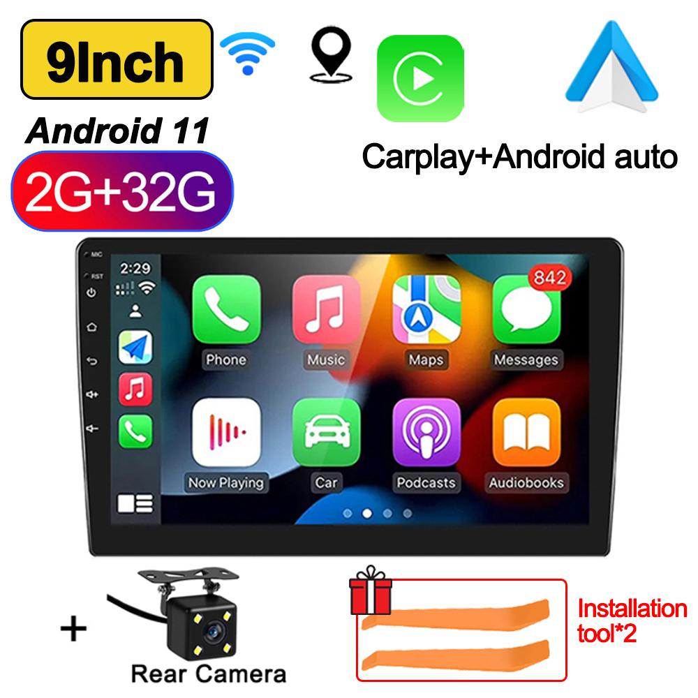 7"/9"/10" Автомагнитола Android 11 Androidauto Carplay 2 Din GPS Автомобильная аудиосистема Автомобильный мультимедийный проигрыватель автомобильные интеллектуальные системы