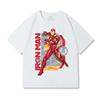 Iron Man Boys Short-sleeved T-shirt Children 2025 Summer Cotton Top Cartoon Loose Casual Children's Clothing