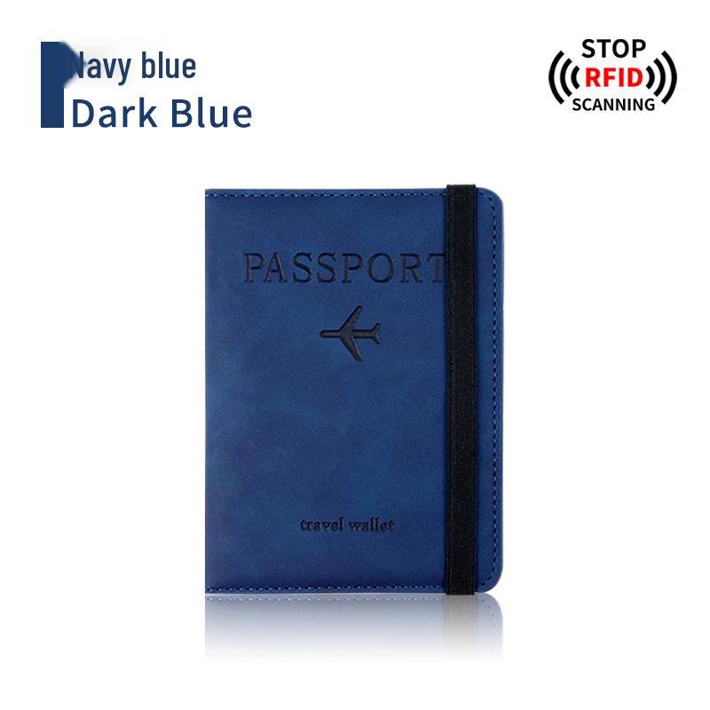 Набор: меняющий цвет держатель для паспорта из ПУ кожи и багажная бирка с RFID-защитой