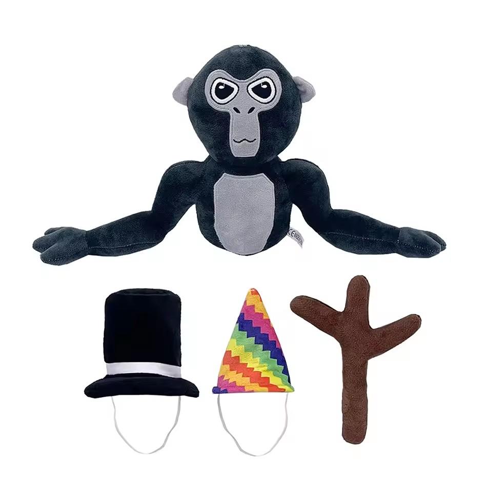 25 см Плюшевая игрушка Gorilla Tag Monke Милая Мягкая Набивная Мультяшная Аниме Декор для Дома Куклы Кавайная Подушка Подарок на День Рождения Для Детей Игрушка
