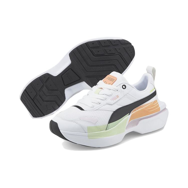 Puma Kosmo Rider MIS White Black Multi-Color Women Sneakers 384856-01