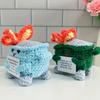 Cute Emotional Support Crochet Dumpster Fire Home Room Decor Funny Dumpster Handmade Knitting Doll Toy Ornament Christmas Gift