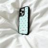 Мятно-зеленый в горошек для чехла мобильного телефона Apple iPhone16promax 15 акриловый 14 черный край 17air13