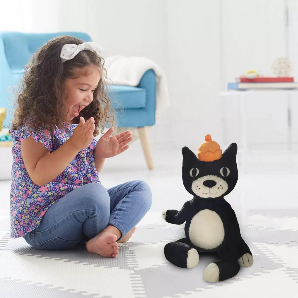 Плюшевая игрушка Jili Cat, милая черная и кошачья плюшевая мягкая плюшевая игрушка, подходящая для Рождества, Дня святого Валентина, дня рождения, подарка, украшения для спальни, дивана