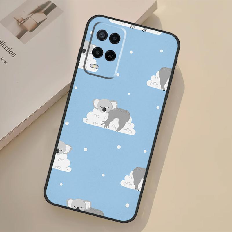 Cute Australia Koala Art Case For Oppo A94 A74 A54 A80 A60 A40 A18 A38 A58 A78 A98 A96 A76 A16 A15 A17 A57 A77 A5 Pro