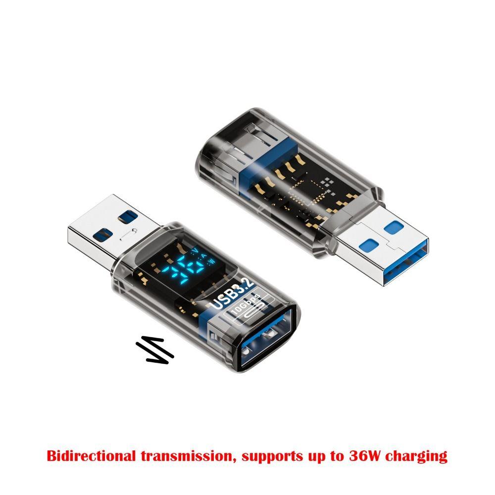1 PCS 10Gbps USB 3.2 Adapter Digital LED Display USB C Extension Mobile Phone