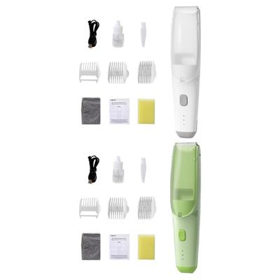 Детский триммер для волос USB Перезаряжаемый Вакуумный триммер для волос Машинка для стрижки волос для малышей и детей Беспроводная с 3 насадками-гребнями