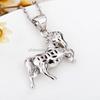 Fashion Jewelry S925 Sterling Silver Horse Pony Charm Equestrian Cowgirl Animal Pendant