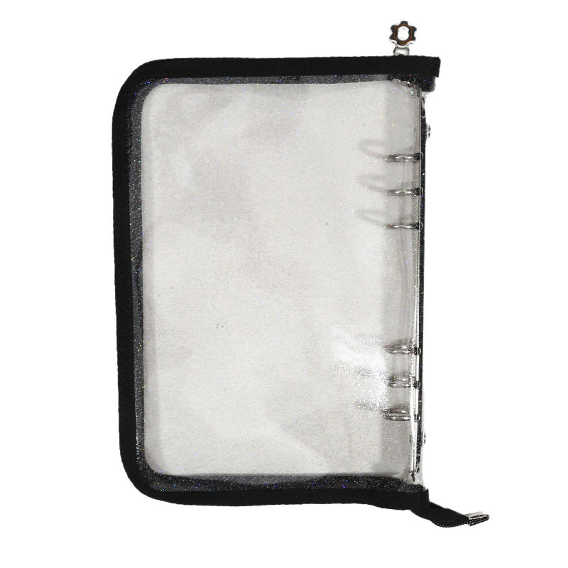 A5 6 Ring Binder Notebook with Zipper Pockets Photocard Holder Binder Sleeves Book Polaroid Small Card Photo Album Card Binder Pack