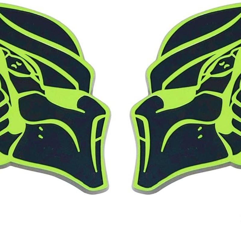 Predator Emblem, Custom 3D Exterior Automotive Accessories, Universal Fit for Car, Truck, SUV (Set of 2) (Red)