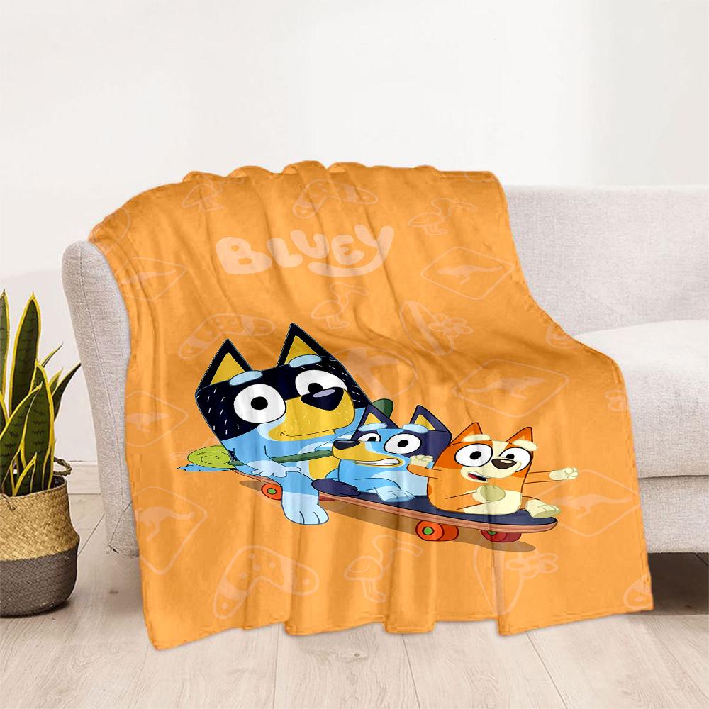 Bluey Friends Adventure Blanket Soft & Cozy Suitable for Chair Picnics Bedding All-Season Use Modern Ideal Gift for Friends Family Couples Picnic