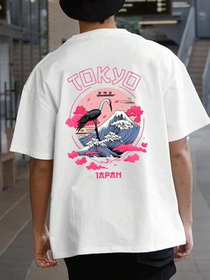 Футболка Tokyo Men Cotton T Shirt Luxury Brand Fashion Big Size Top Casual Short Sleeve Streetwear Classic Print New Arrival Tee S-4XL