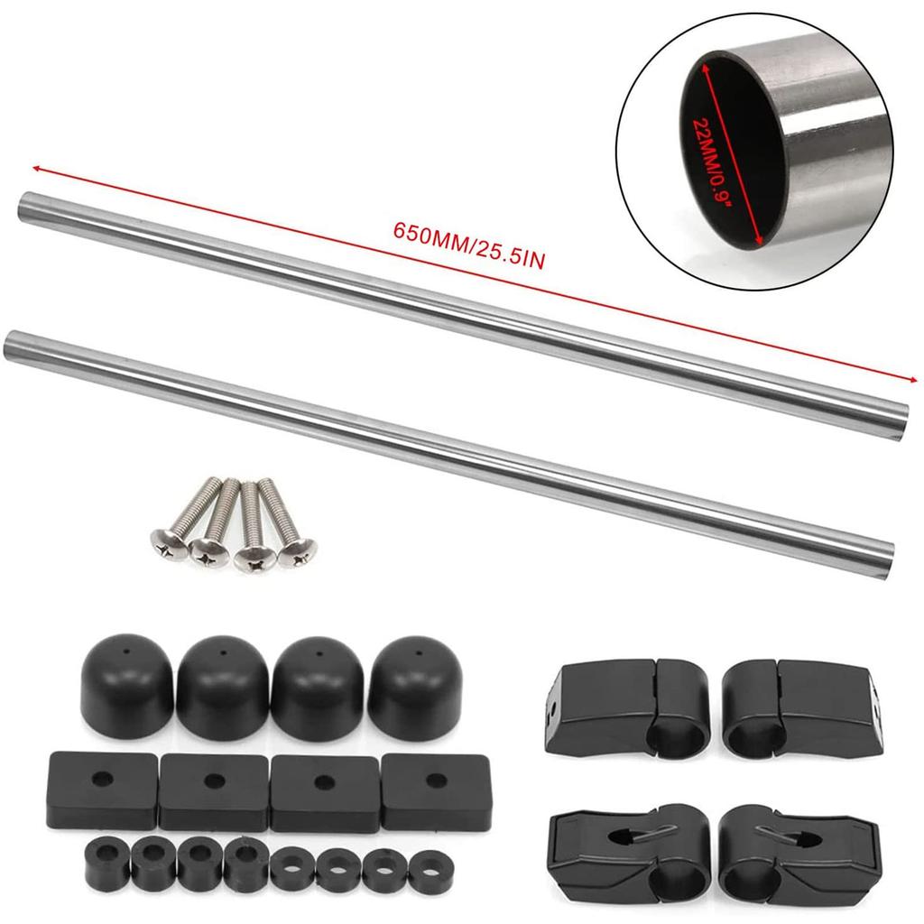 Sporacingrts Car Storage Car Carrier Bar Side Bar Cross Ride Left and Right Set for Light Cars and Compact Cars