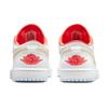 Air Jordan 1 Low SE White Sesame женские кроссовки Flash-Crimson Psychic-Blue DC9509-100