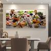 Nordic Modern Spoon Grains Spices Posters and Prints Kitchen Wall Art Canvas Painting Picture for Living Room Cuadros