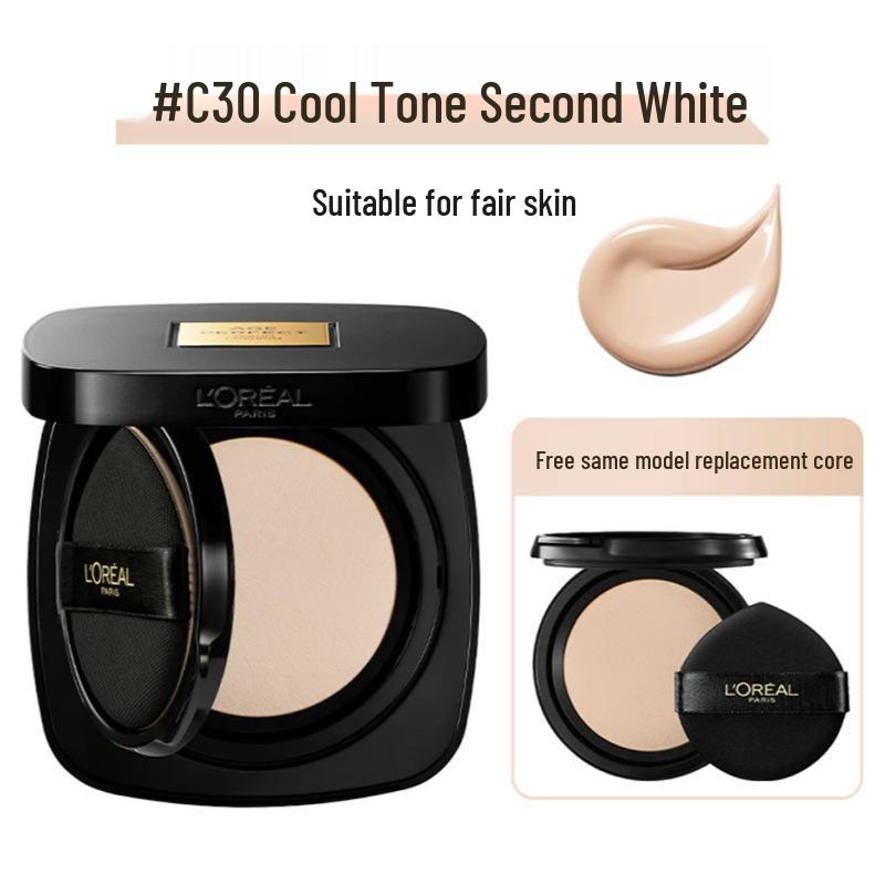 L'Oréal Cushion Gold Radiance Soft Matte Тональная основа W10 - Безупречная, Стойкая Подарок для Девушки