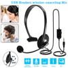 Usb Headset With Mic Noise Cancelling & Audio Controls Usb Headphone For Computer Laptop Business Call Center Office