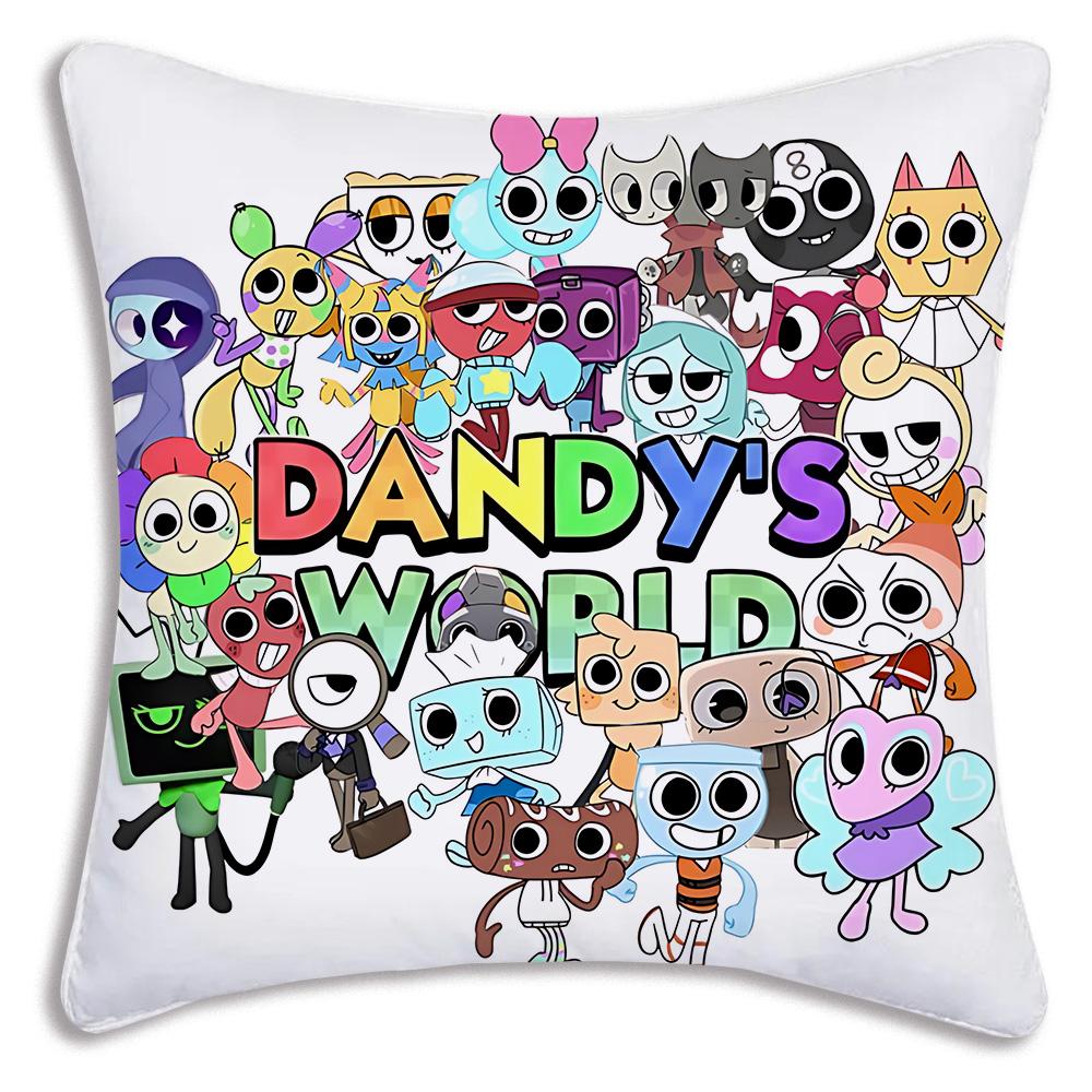 Мультяшные Наволочки Мир D-Dandys Мультяшные Декоративные Чехлы для Подушек на Диван Домашний Двусторонний Принт Короткий Плюш Милый Чехол для Подушки