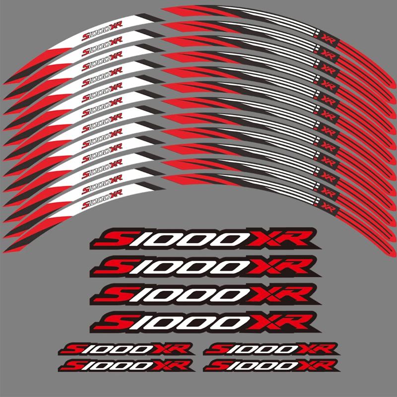 Motorcycle Wheel Sticker Waterproof Rim Strip for BMW S1000XR 2023 S 1000 XR S1000 XR 2015-2024 Accessories 17 Inch Wheel Decals