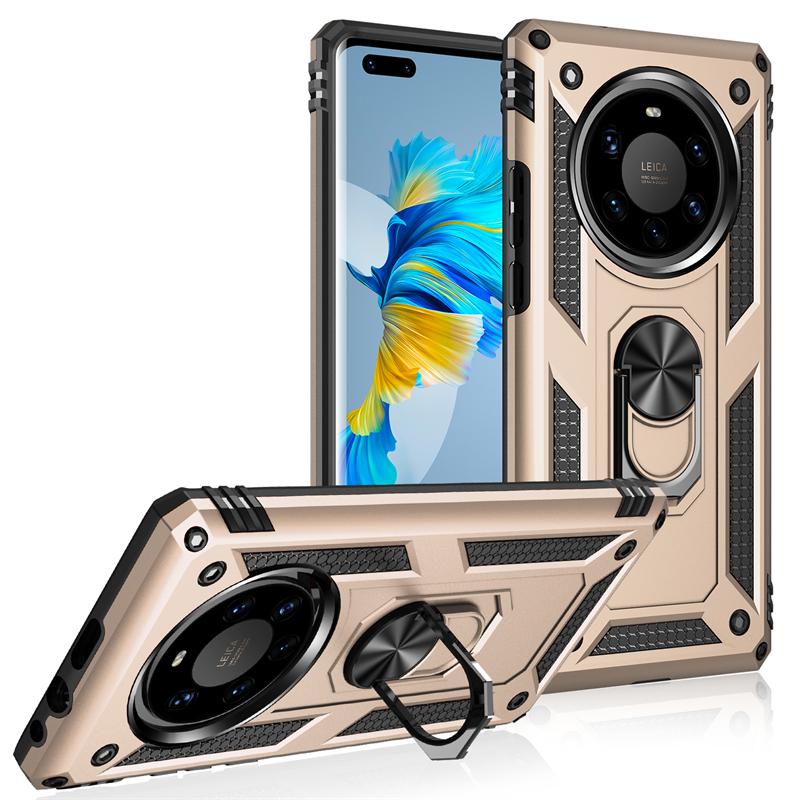 Для Huawei Mate 40 Pro Plus Чехол Роскошный Броня Магнитный Держатель Кольцо Чехол для Телефона Для Mate 40 Lite 40 Pro 40 Ударопрочная Задняя Крышка