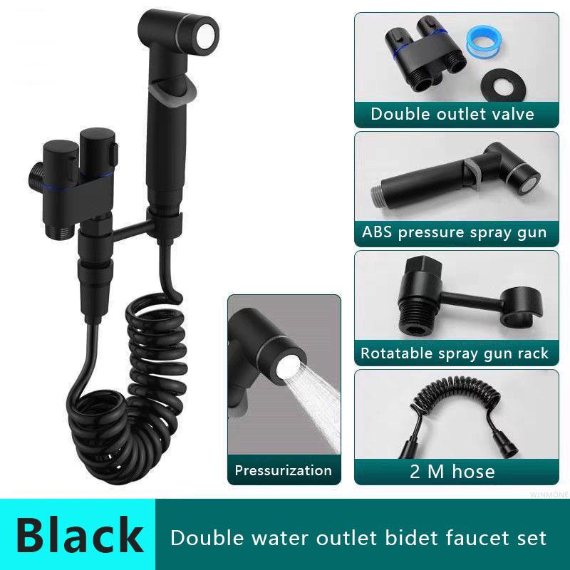 Top 1 Hot Sell Modern Black Bidet Faucet with Filter Toilet Bidet Sprayer with Water Faucet Self Cleaning Bidet Tap for Bathroom