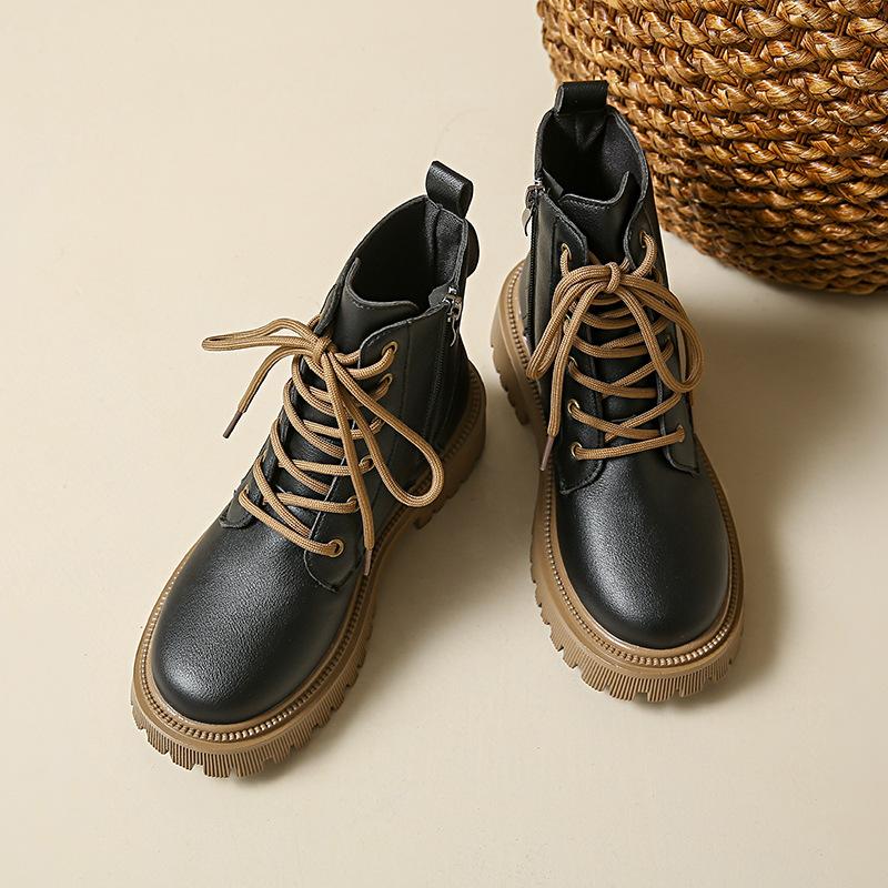 Женские ботинки Мартин большого размера в британском стиле 2025 новая модная зимняя платформа модный дизайн легко сочетаются женские ботинки