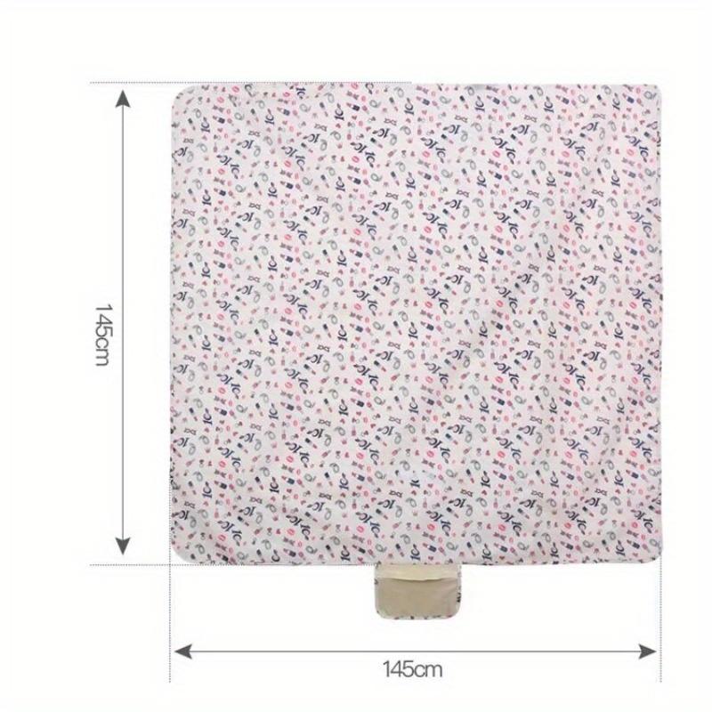 1 шт. Новый водонепроницаемый складной коврик для кемпинга на открытом воздухе, широкий коврик для пикника, клетчатое пляжное одеяло, многопользовательский туристический коврик