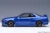 AUTOart Nismo R34 Bayside Blue Finished Product 1/18 GT-R Z-tune