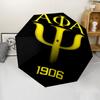 Автоматический зонт с принтом логотипа Alpha Phi Alpha, 8 спиц, железный каркас, пластиковая ручка, подходит для путешествий на открытом воздухе и на каждый день, идеальный подарок