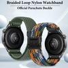 Braided Loop Strap For Huawei Watch GT5 4 3 2 5 Pro 46mm Parachute Buckle Nylon Comfortable Watchband For Samsung Watch 7 6 5 4